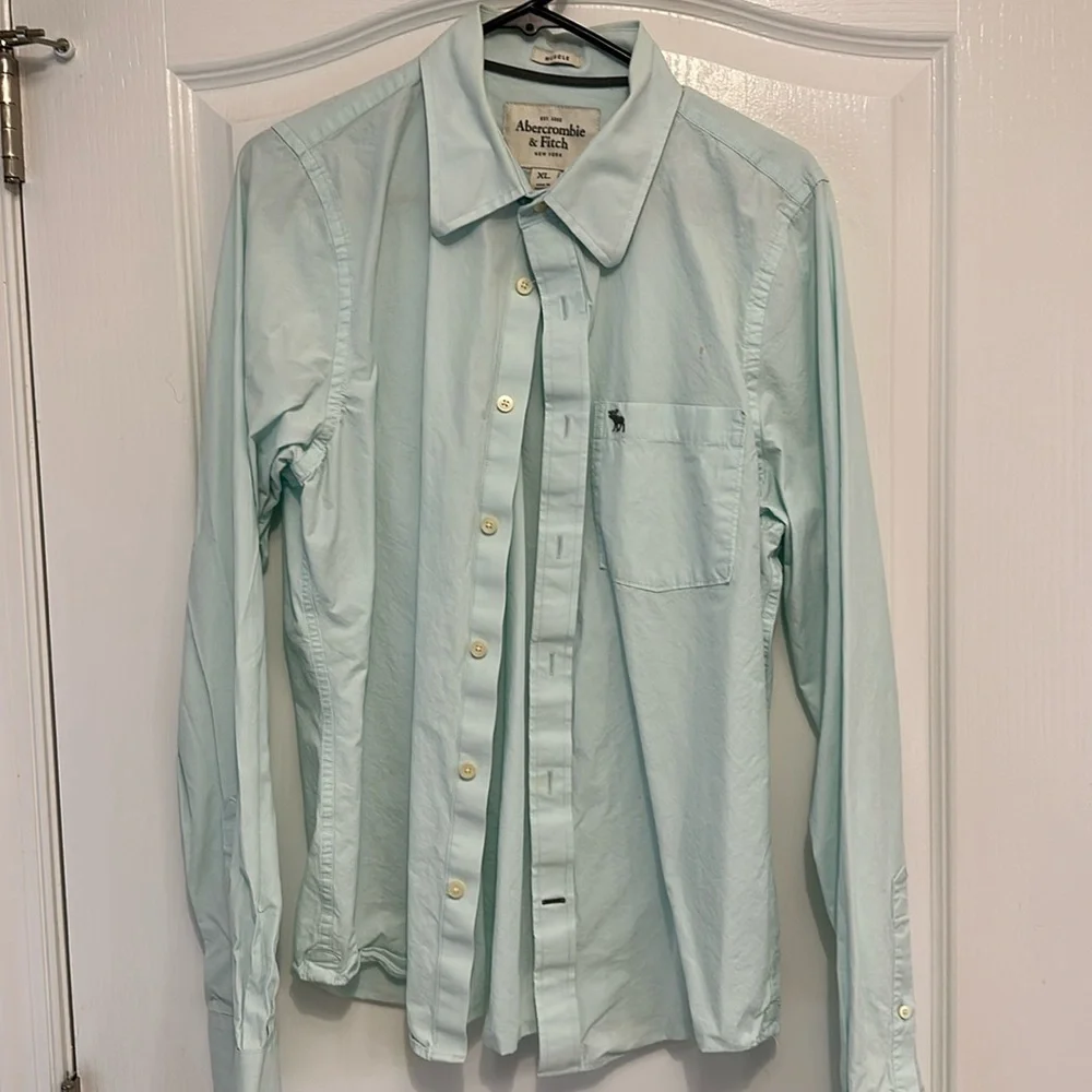 Vintage Abercrombie & Fitch men’s button down muscle shirt - Picture 1 of 8
